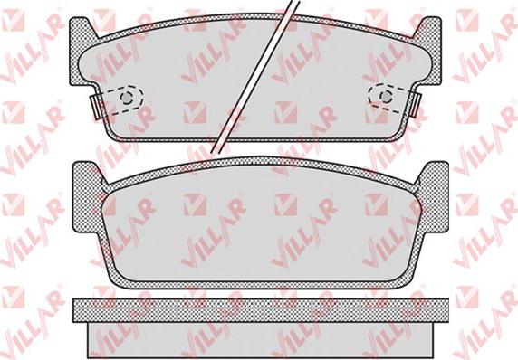 Villar 626.1010 - Brake Pad Set, disc brake autospares.lv