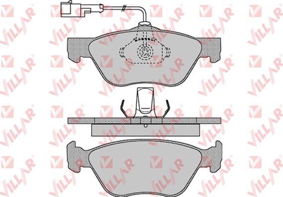 Villar 626.1084 - Brake Pad Set, disc brake autospares.lv