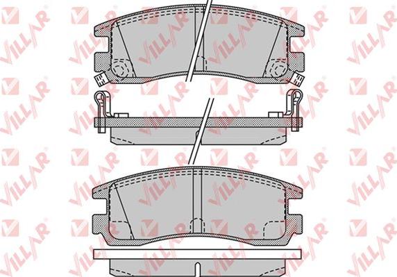 Villar 626.1031 - Brake Pad Set, disc brake autospares.lv