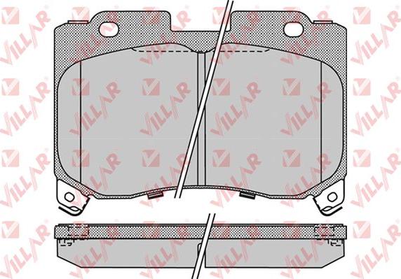 Villar 626.1023 - Brake Pad Set, disc brake autospares.lv