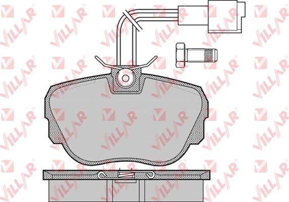 Villar 626.1079 - Brake Pad Set, disc brake autospares.lv