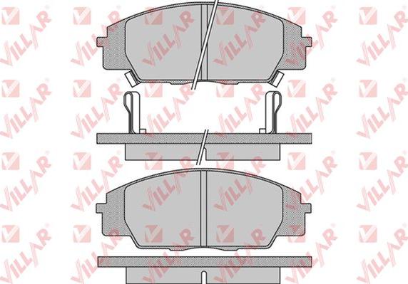 Villar 626.1070 - Brake Pad Set, disc brake autospares.lv