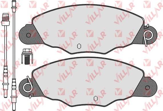 Villar 626.1140 - Brake Pad Set, disc brake autospares.lv