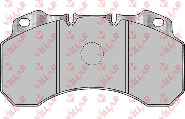 Villar 626.1165 - Brake Pad Set, disc brake autospares.lv