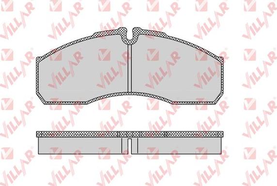 Villar 626.1109 - Brake Pad Set, disc brake autospares.lv