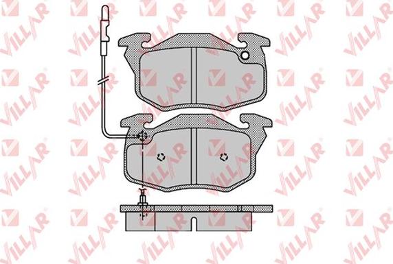 Villar 626.1108 - Brake Pad Set, disc brake autospares.lv