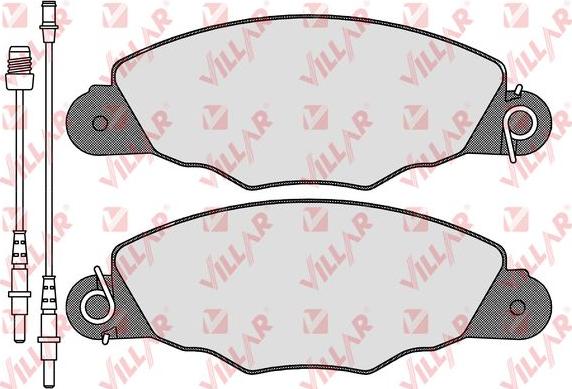 Villar 626.1103 - Brake Pad Set, disc brake autospares.lv