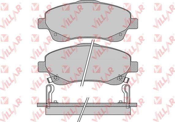 Villar 626.1114 - Brake Pad Set, disc brake autospares.lv