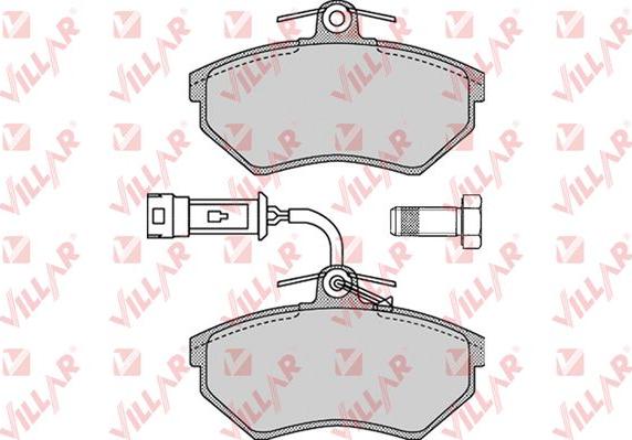 Villar 626.1136 - Brake Pad Set, disc brake autospares.lv