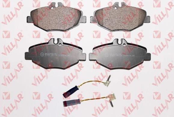 Villar 626.1124A - Brake Pad Set, disc brake autospares.lv