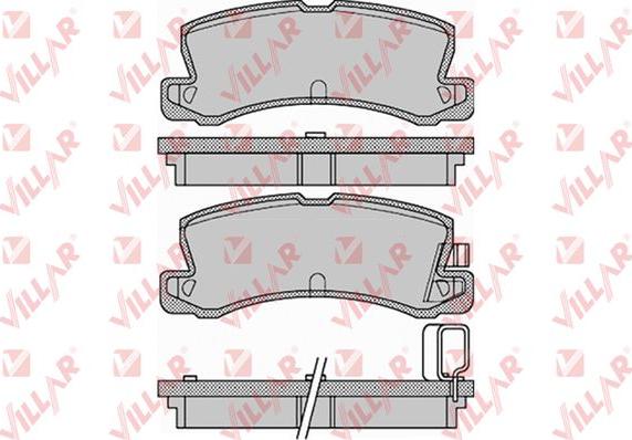 Villar 626.1125 - Brake Pad Set, disc brake autospares.lv