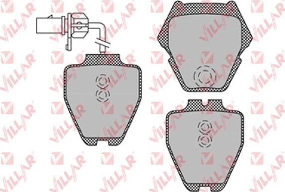 Villar 626.1121 - Brake Pad Set, disc brake autospares.lv