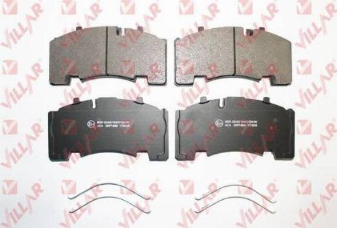 Villar 626.1899 - Brake Pad Set, disc brake autospares.lv