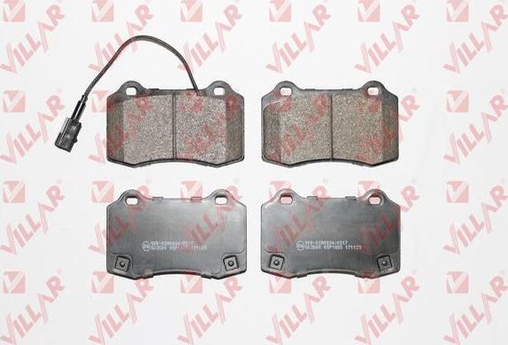 Villar 626.1855 - Brake Pad Set, disc brake autospares.lv