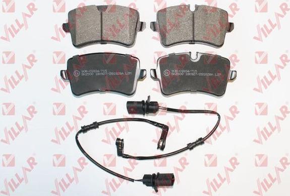 Villar 626.1826A - Brake Pad Set, disc brake autospares.lv