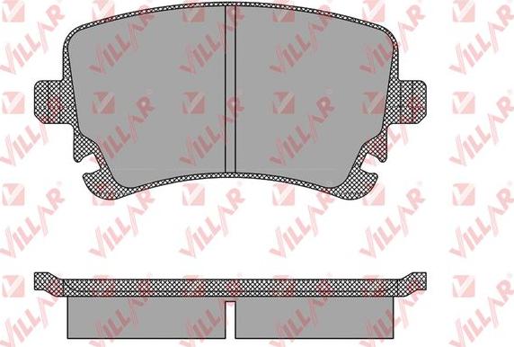 Villar 626.1398 - Brake Pad Set, disc brake autospares.lv