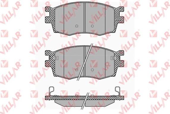 Villar 626.1345 - Brake Pad Set, disc brake autospares.lv