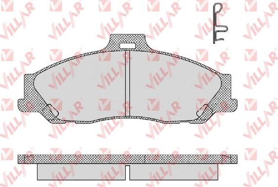 Villar 626.1355 - Brake Pad Set, disc brake autospares.lv