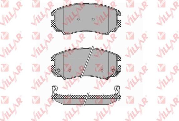 Villar 626.1369 - Brake Pad Set, disc brake autospares.lv