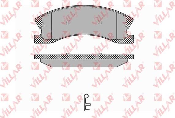 Villar 626.1365 - Brake Pad Set, disc brake autospares.lv