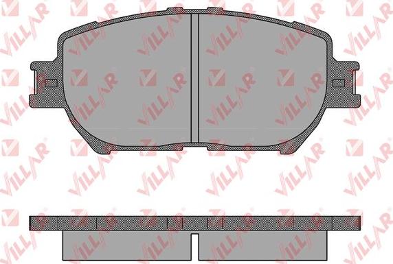 Villar 626.1361 - Brake Pad Set, disc brake autospares.lv