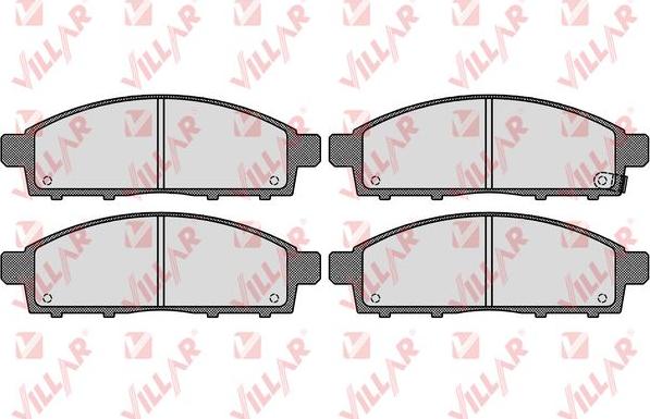 Villar 626.1319 - Brake Pad Set, disc brake autospares.lv