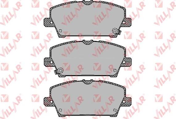 Villar 626.1317 - Brake Pad Set, disc brake autospares.lv