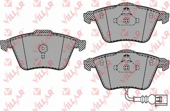 Villar 626.1384 - Brake Pad Set, disc brake autospares.lv