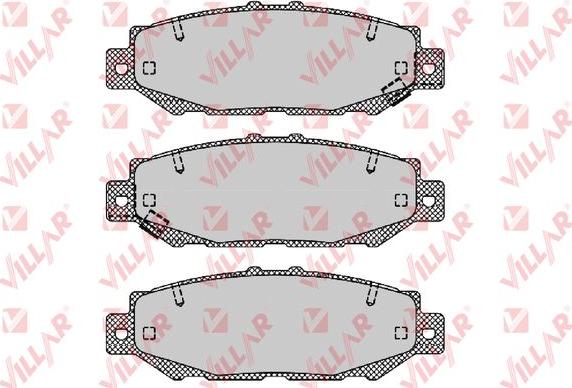 Villar 626.1385 - Brake Pad Set, disc brake autospares.lv