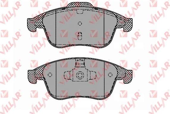 Villar 626.1388 - Brake Pad Set, disc brake autospares.lv