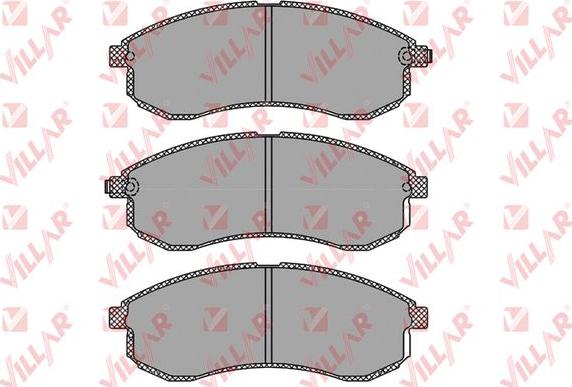 Villar 626.1334 - Brake Pad Set, disc brake autospares.lv