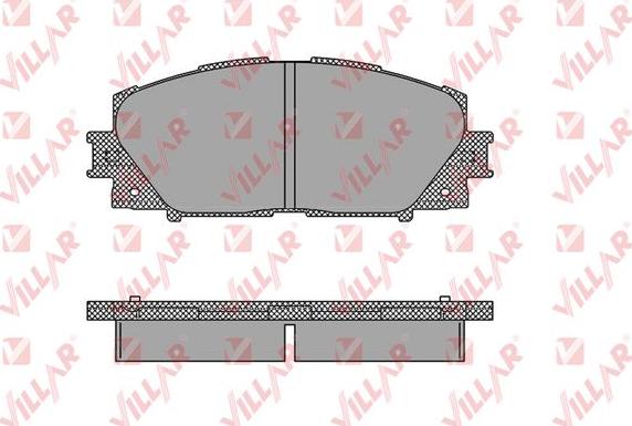 Villar 626.1333 - Brake Pad Set, disc brake autospares.lv