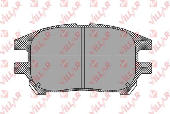 Villar 626.1332 - Brake Pad Set, disc brake autospares.lv