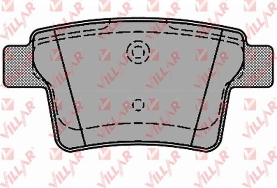 Villar 626.1326 - Brake Pad Set, disc brake autospares.lv