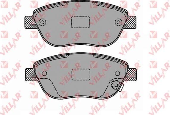 Villar 626.1328 - Brake Pad Set, disc brake autospares.lv