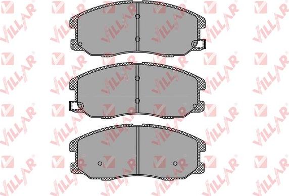 Villar 626.1322 - Brake Pad Set, disc brake autospares.lv