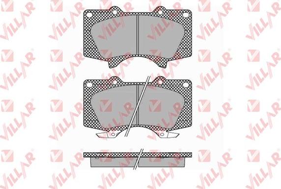 Villar 626.1379 - Brake Pad Set, disc brake autospares.lv