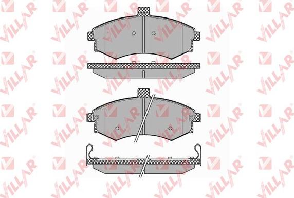 Villar 626.1374 - Brake Pad Set, disc brake autospares.lv