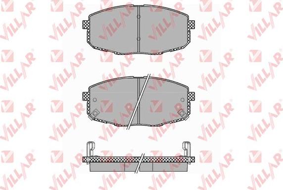 Villar 626.1375 - Brake Pad Set, disc brake autospares.lv