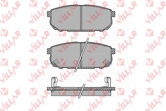 Villar 626.1370 - Brake Pad Set, disc brake autospares.lv