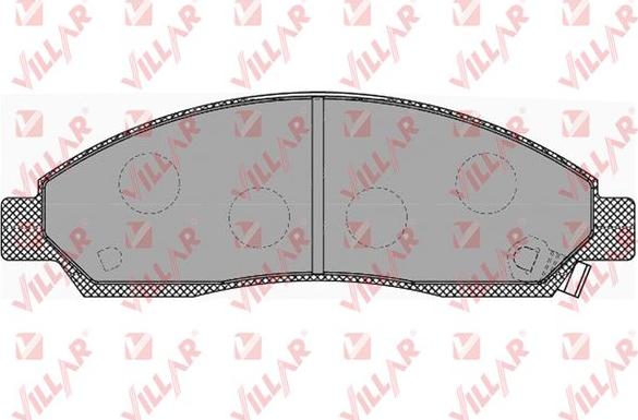 Villar 626.1372 - Brake Pad Set, disc brake autospares.lv