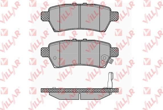 Villar 626.1377 - Brake Pad Set, disc brake autospares.lv