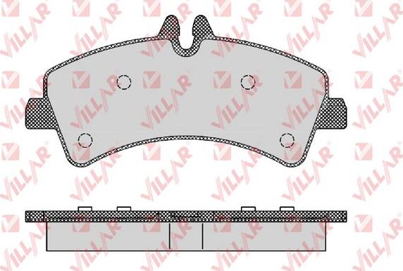 Villar 626.1294 - Brake Pad Set, disc brake autospares.lv