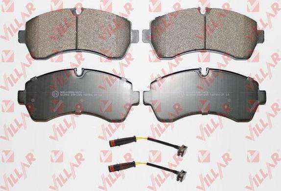 Villar 626.1295A - Brake Pad Set, disc brake autospares.lv