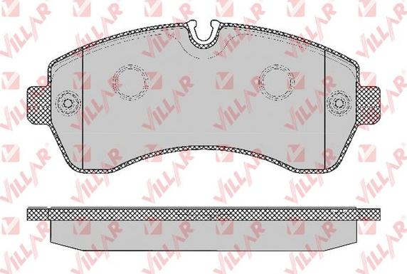 Villar 626.1295 - Brake Pad Set, disc brake autospares.lv