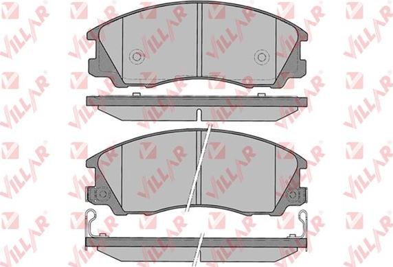 Villar 626.1291 - Brake Pad Set, disc brake autospares.lv