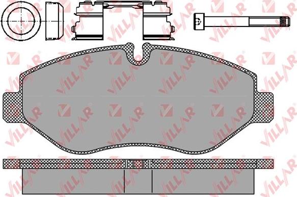 Villar 626.1297 - Brake Pad Set, disc brake autospares.lv