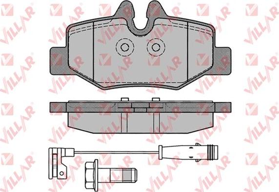 Villar 626.1246 - Brake Pad Set, disc brake autospares.lv