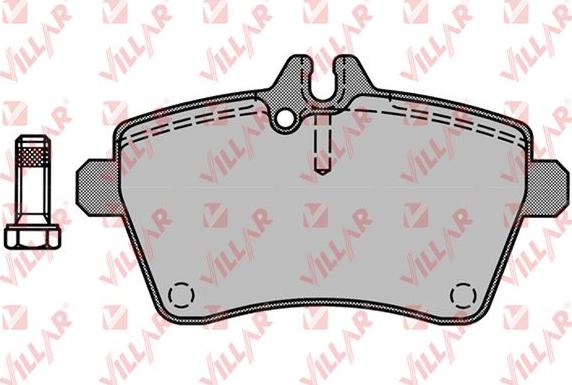 Villar 626.1242 - Brake Pad Set, disc brake autospares.lv