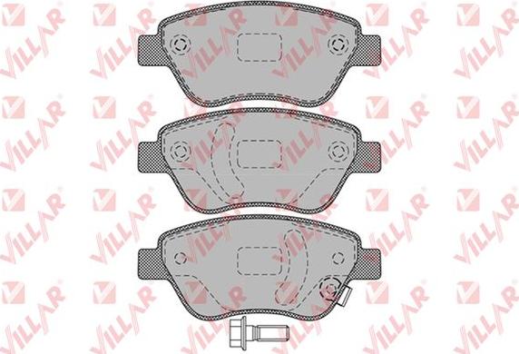 Villar 626.1247 - Brake Pad Set, disc brake autospares.lv